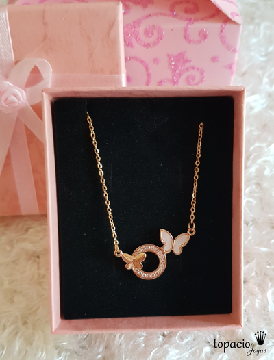 Cadena Titanium con baño de Oro Rose