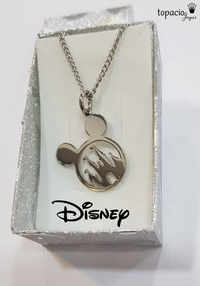 Dije Carita de Mickey y castillo de Disney