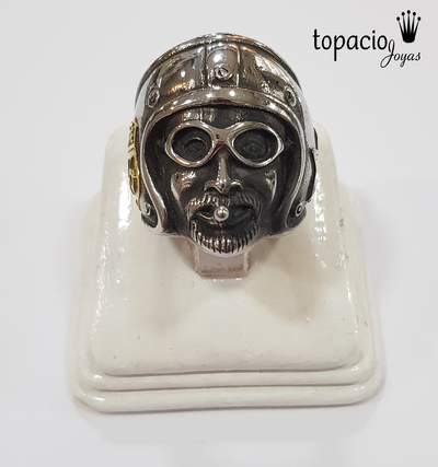 Anillo Motoquero Ruta 66 Acero Quirúrgico