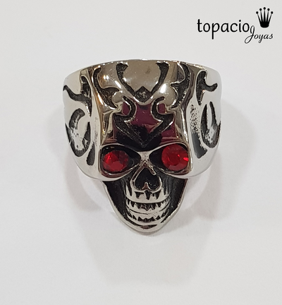 Anillo Calavera Acero Quirúrgico