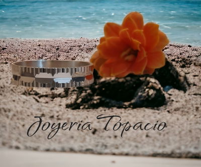 Alianzas de Plata 925 facetadas