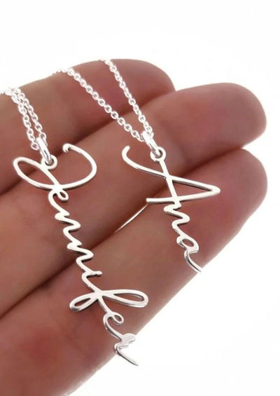 Nombre de Plata 925 Vertical