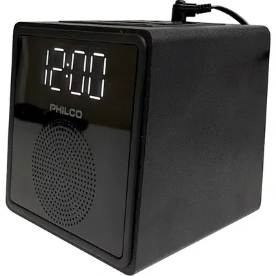 Rádio Relógio 0.9” Dual Alarm Clock Radio FM Bivolt – Preto