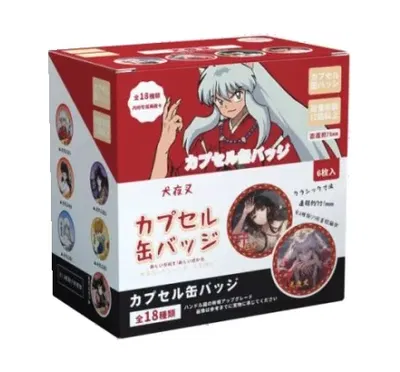 SET DE PINES X6 75MM CAJA SORPRESA : INUYASHA