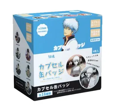 SET DE PINES X6 75MM CAJA SORPRESA : GINTAMA