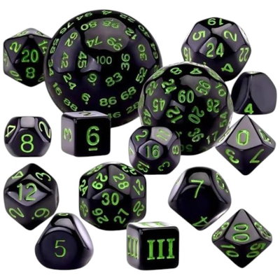  SET x15 DADOS POLIÉDRICOS (incluye D100)