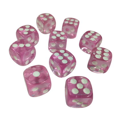 SET x 10 DADOS DE 6 CARAS Rosa