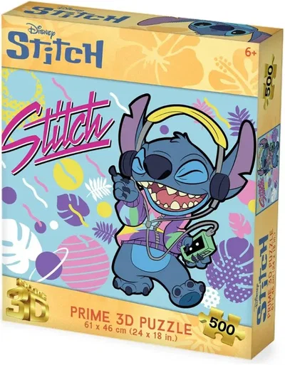 ROMPECABEZAS LENTICULAR STITCH 500 PZS 3D