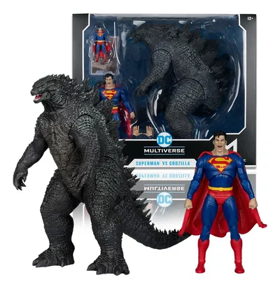 Mc FARLANE DC MULTIVERSE SUPERMAN VS GODZILLA MONSTERVERSE