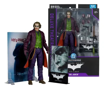 Mc FARLANE DELUXE THEATRICAL EDITION THE JOKER DARK KNIGHTS 
