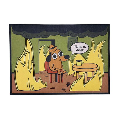 Alfombra THIS IS FINE