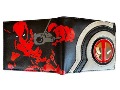 BILLETERA DEADPOOL LOGO METAL