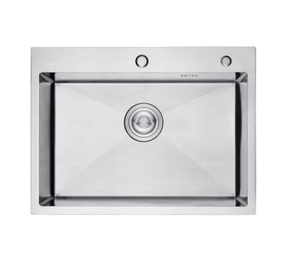 BACHA DE COCINA ACERO AISI304 HAUSAR HM-6045   (OUTLET)