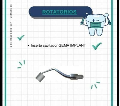INSERTO CAVITADOR GEMA IMPLANT