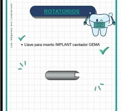 LLAVE PARA INSERTO IMPLANT CAVITADOR GEMA