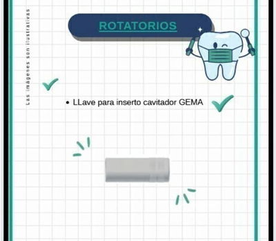 LLAVE INSERTO CAVITADOR GEMA