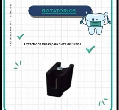 EXTRACTOR DE FRESAS PARA PIEZAS DE TURBINA