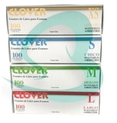 GUANTE DE LATEX CLOVER 