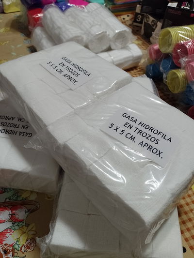 GASA HIDROFILA  NO ESTERIL 5 X 5 (500 GRAMOS)