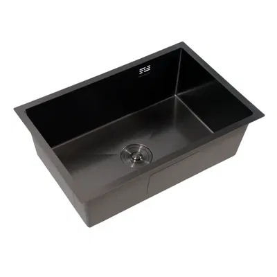 BACHA DE COCINA ACERO INOXIDABLE 304 HAUSAR HM-6845-LBHP