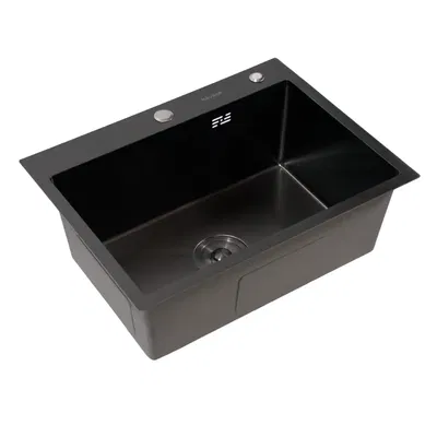 BACHA DE COCINA ACERO INOXIDABLE 304 HAUSAR HM-6045-BP