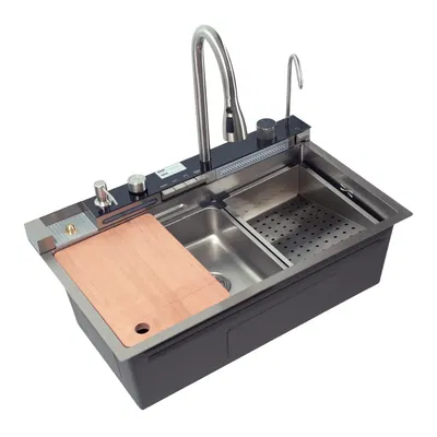 BACHA DE COCINA INTELIGENTE ACERO INOXIDABLE 304 HÄUSAR HM-7545-B4-HP