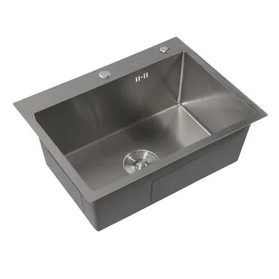 BACHA DE COCINA ACERO INOXIDABLE 201 HAUSAR HM-6045-P-C