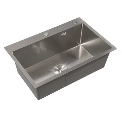 BACHA DE COCINA ACERO INOXIDABLE 304 HAUSAR HM-6845-HP