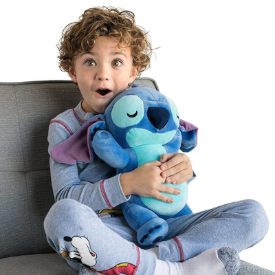 Disney Store Stitch Peluche Cuddleez Dormilón - Mide 33 Cm