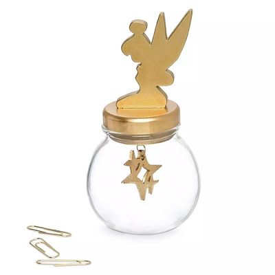 Disney Store Tinker Bell Campanita Frasco Con Imán 25 Clips!