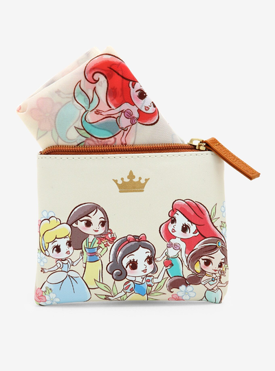 Disney Loungefly Ariel Jasmine Mulan Monedero Bolsa Reutilizable