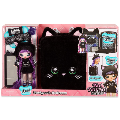 Na Na Na Surprise Backpack Black Kitty Importado De U.S.A