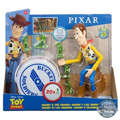 Disney Mattel Toy Story 25 Aniversario Woody Con Soldaditos!