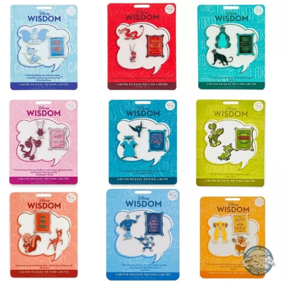 Disney Store Wisdom Collection Pins Precio X 1 Set - Leer Descripción!!