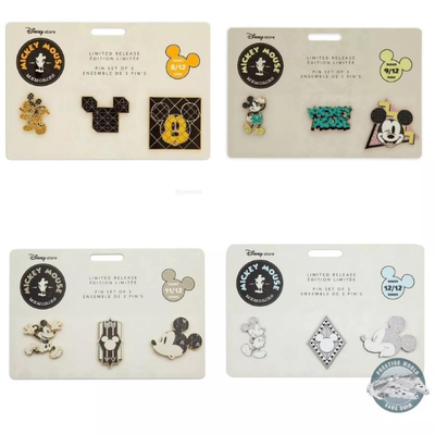 Disney Store Mickey Mouse Pins Precio X 1 Set - Leer Descripción