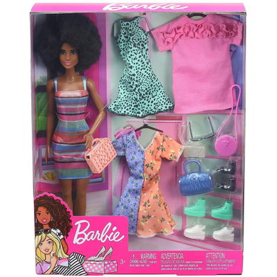 Barbie Brunette Fashion Party Doll And Accessories - Mattel