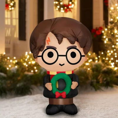 Harry Potter Airblow Inflatable Figura Inflable Decoración Navideña Con Luz Led