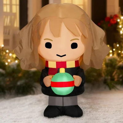 Harry Potter Airblow Inflatable Hermione Figura Inflable Decoración Navideña Con Luz Led