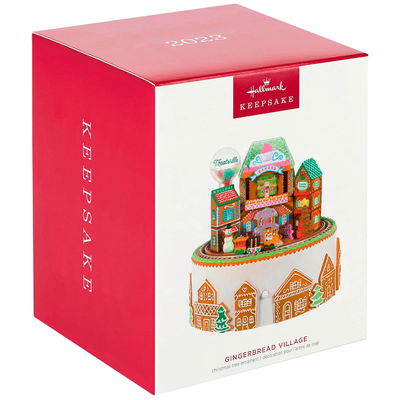 Hallmark Keepsake Christmas Ornament Gingerbread Village Musical Ornament Light and Motion