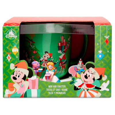 Disney Classics Christmas Mug and Coaster Set Taza y Posa Taza