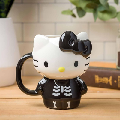 Hello Kitty Sanrio 3d Sculpted Ceramic Mug Halloween Taza