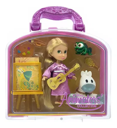 Disney Store Mini Animators Rapunzel Pascal Set Valija