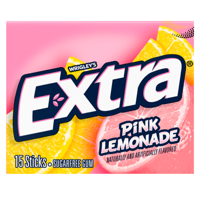 Wrigley's EXTRA Gum Pink Lemonade Sugar Free Chicles