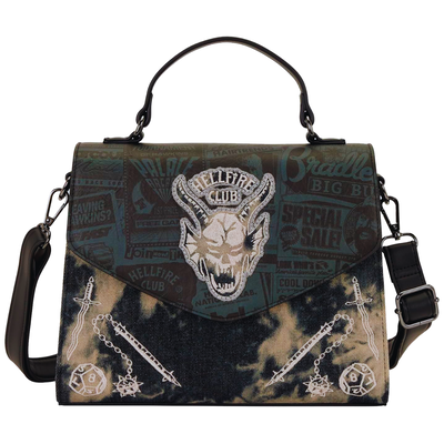 Loungefly Stranger Things 5 Hellfire Club Crossbody Bag Cartera (INGRESANDO)