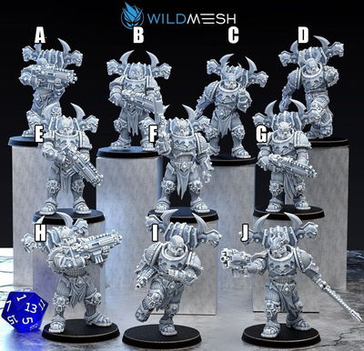 Chaos Space Marines - Black Legion Proxies