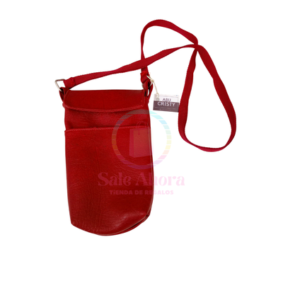 Bandolera infantil cuerina roja