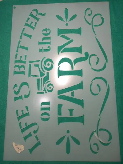 Stencil 25lau 20 x 30