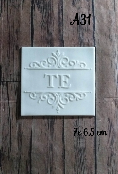 Placa porcelana A031 (7 x 6.5)