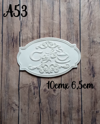 Placa porcelana A053 (10 x 6.5)