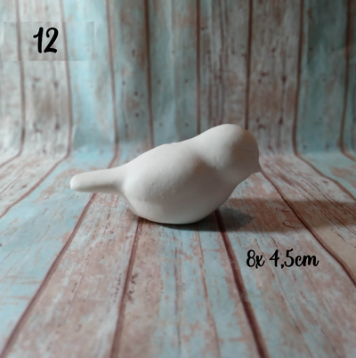 Moldura porcelana pajarito 12p  (8x4.5)
